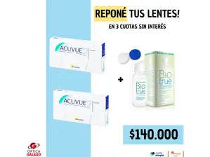 PROMO – 2 cajas de Acuvue 2 + RENU 120ml de Óptica Galileo Córdoba