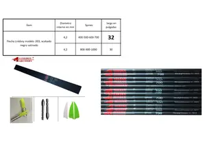 Tubo para flecha Linkboy L1 - logo rojo 30 y 32 pulg. de Outlet de Arquería
