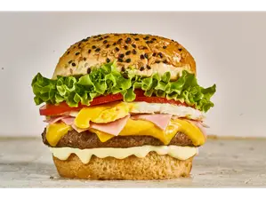 Hamburguesa Grande PANINO + Papas Fritas de Panino Neuquen Pellegrini