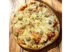 01 - MUZZARELLA | Muzzarella, salsa y aceitunas de Pizzeria El Mundo Carloncho