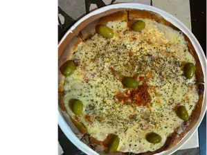 doble mozzarella de Pizzeria los compadres