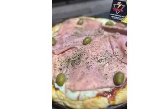 Pizza jamón de pizzeriachu