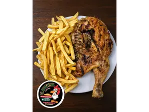 1/2 POLLO CON 1 GUARNICION de POLLERIA EL ORIENTAL