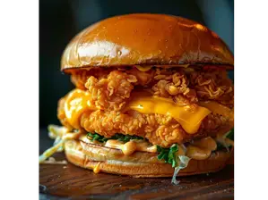 Crispy club cheddar de Pollo club