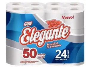 PAPEL HIGIÉNICO 24 UN X 50 MTS HS ELEGANTE 1010 de power clean