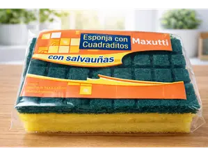 Esponja con cuadraditos C/ Salva Uñas (COD120) de QUÍMICA DEC