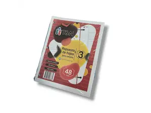 Repuesta de hojas para carpeta escolar N° 3 x48 hojas - 90 Grs de RC CENTRO DE COPIADO