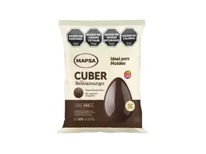 chocolate mapsacuber 500g semiamargo de reposteriaporotitos