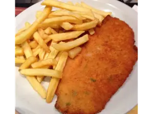 Milanesa con fritas de Restobarcheveree