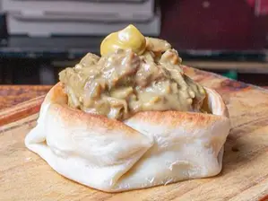 Canastita Carne a la Mostaza de Rincón del bajo