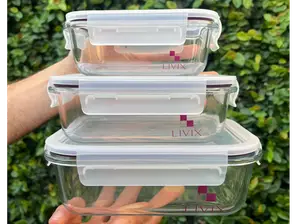 Set de 3 recipientes de vidrio de RODE Frutos Secos Minorista