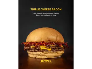 Gran doble cheese bacon de Royk
