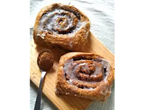 Roll de canela vegano de saboravena.cba