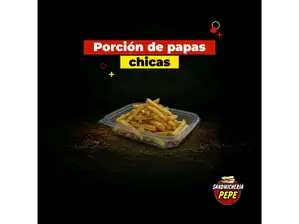 PORCION PAPAS CHICAS de SANDWICHERIA PEPE