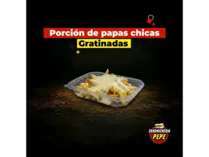 PAPAS GRATINADAS CHICAS de SANDWICHERIA PEPE