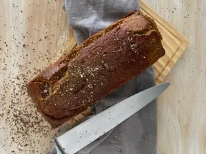 Pan keto de almendra y psyllium de Sawamayorista