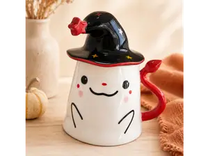 TAZA DE CERÁMICA GATO CON SOMBRERO de SEPTIEMBRE