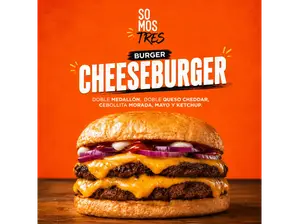 CHEESE BURGER de SOMOS TRES