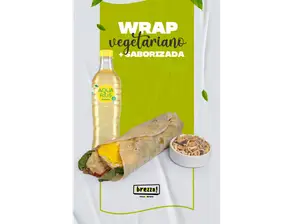 Wraps vegetariano + saborizada 500 cc de Strega Patria