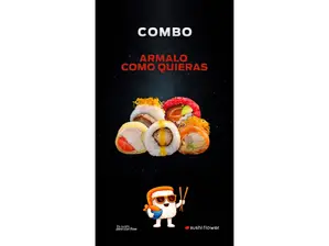 15 piezas a elección de SUSHI FLOWER RECTA