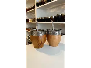MATE IMPERIAL ALGARROBO VIROLA LISA de tercertiempomates
