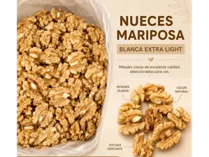 Nueces mariposa blanca extra light de TodoGranolas