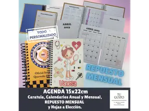 AGENDA MENSUAL de TU GUSTO