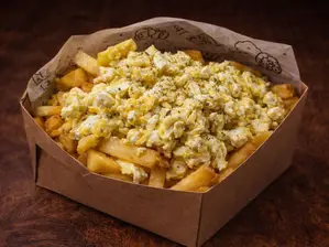 Papas con huevo de Villa Burger