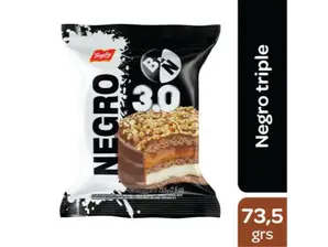 ALFAJOR BAGLEY NEGRO TRIPLE 73.5 GRS de Vittorio Golosinas