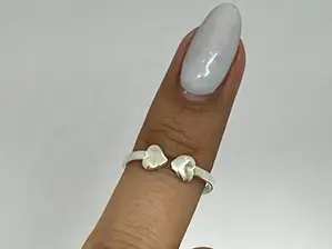 ANILLO DOBLE INICIAL DE PLATA Y ORO de CATALOGO CLIENTES